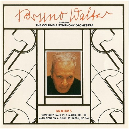 BRAHMS - Walter - Symphonie n°3 pour orchestre en fa majeur op.90 import Japon..